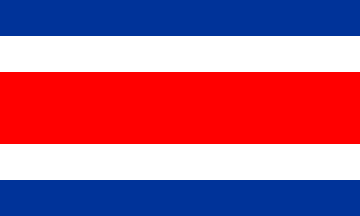 Drapeau national, Costa Rica