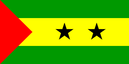 Drapeau national, Saint-Thomas et Prince