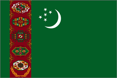 Drapeau national, Turkménistan
