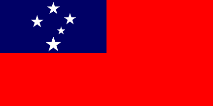 Drapeau national, Samoa